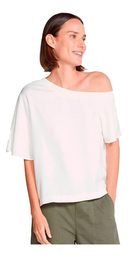 Imagem 1 de 2 de Blusa Feminina Com Decote Assimétrico Hering