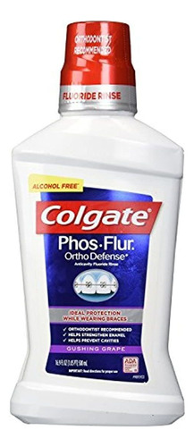 Colgate Phos-flur Anti-cavity Floride Enjuague, Uva Que C