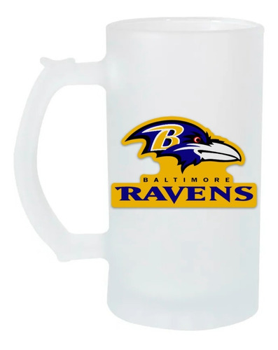 Tarro Cervecero 16oz Baltimore Ravens Nfl Super Bowl