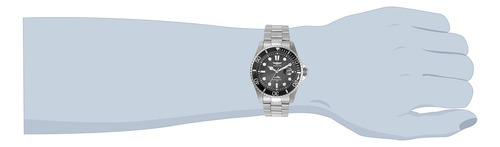 Reloj De Cuarzo De Acero Inoxidable Para Hombre 43mm Platead