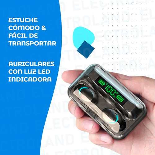 Imagen 5 de 10 de Auriculares Inalámbricos Oryx F9 Bluetooth Powerbank Táctil