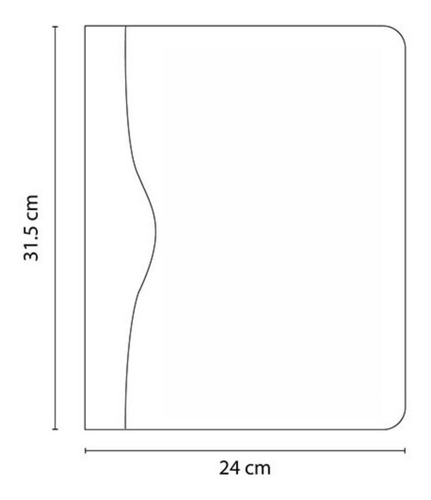 Imagen 3 de 3 de Carpeta Curpiel Elegante Economica Con Block