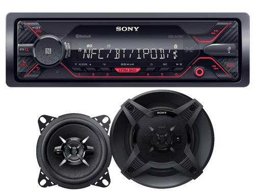 Combo Sony Radio Dsx-a410bt Parlantes Xs-fb1030 4 220w