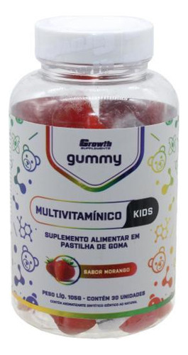 Multivitamínico para niños Gummy Growth, más inmunidad y vitaminas