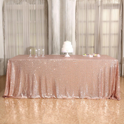 Mantel Rectangular De Lentejuelas, 50''x80''