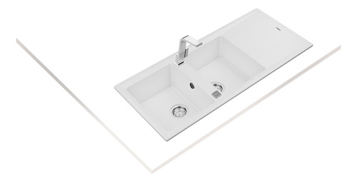 Lavaplatos Granito Stone 80 2c 1e Tg Blanco Teka Blanco