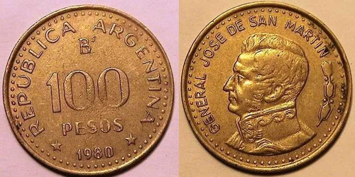 Argentina Moneda 100 Pesos 1980