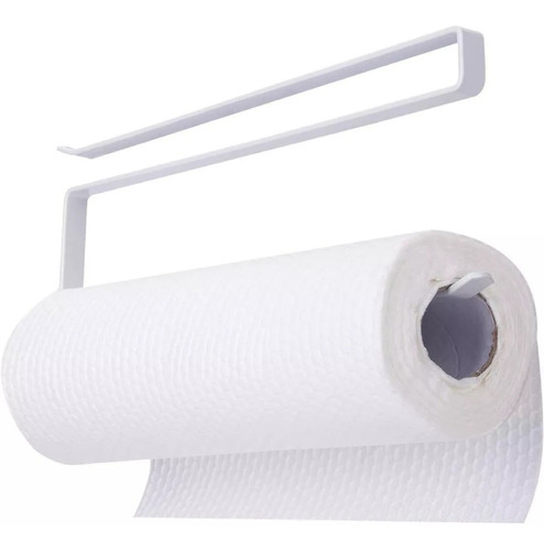 Suporte Para Porta Rolo De Papel Toalha P/ Cozinha Branco