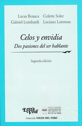 Celos Y Envidia 2a Ed, De Boxaca, Soler, Lombardi Y Lutereau
