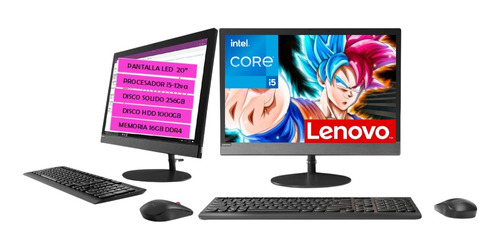 Computador Todo En Uno Lenovo-i5-12va Ssd 256+1tb/16gb/led20