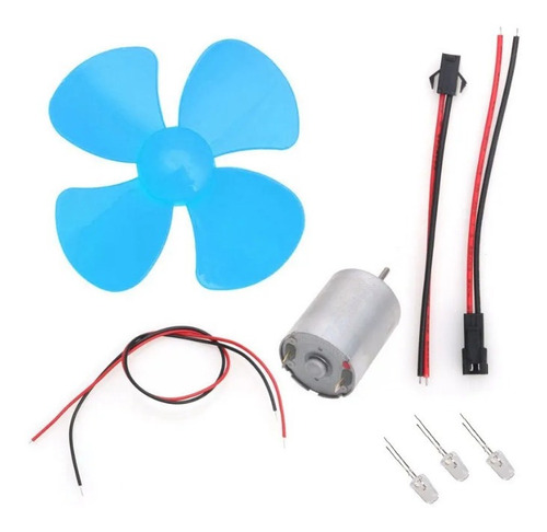 Kit Generador Turbina Eólica Dc Motor Proyecto Educativo