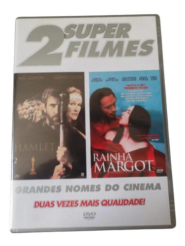 Dvd 2 Super Filmes - Hamlet + Rainha Margot