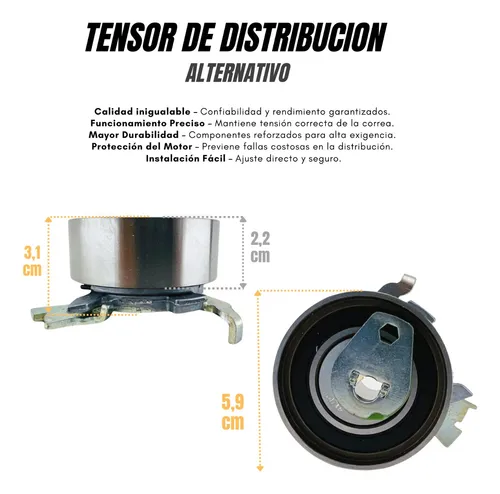 Kit Distribucion Correa Tensor + Filtros Onix 1.4 2019 2020