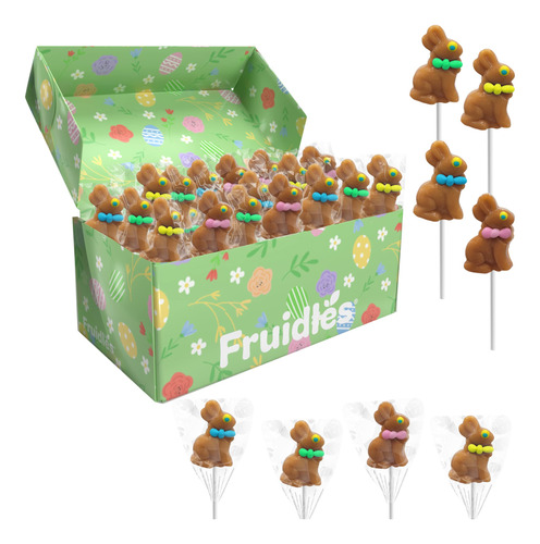 Paletas De Conejo De Pascua Con Sabor A Chocolate, Huevos De