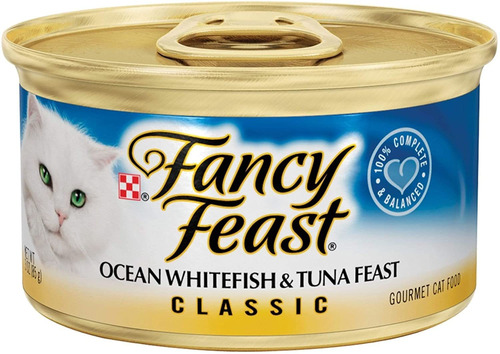 Classic Ocean Whitefish And Atuna Wet Cat Food (lata De 3 On