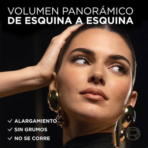 Máscara L'oréal Voluminous Panorama Lavable 701 Black 9.9 Ml