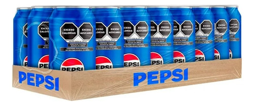 Paquete De 48 Pepsi Regular, Refresco De Cola Lata 355ml