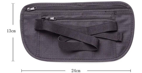 Imagen 3 de 9 de Riñonera De Viaje Invisible Estuche Seguridad Oculto