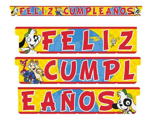 Guirnalda Feliz Cumpleaños Doki Cotillón Activarte