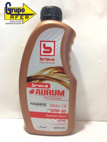 Ass20w50 Aceite De Motor 20w50 Semi Sintetico Brava