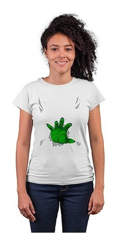 Playera Disfraz - Mujer - Halloween - Mano De Zombie