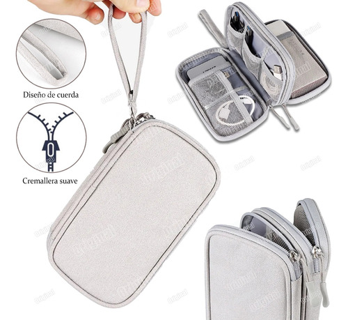 Estuche Cargador Usb Organizador Bolsa De Cables Impermeable