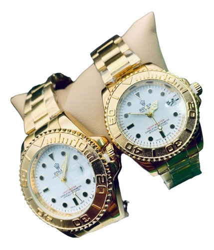 Pareja De Relojes Fina Pulso Acero Hora Analoga + Envio