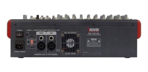 Imagen 3 de 3 de Consola Novik Neo NVK 1200P USB de mezcla 110V/220V