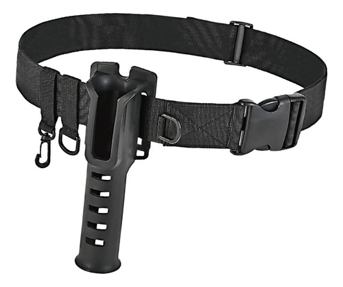 Soporte Para Caña De Pescar, Cinturón, Ajustable, Negro
