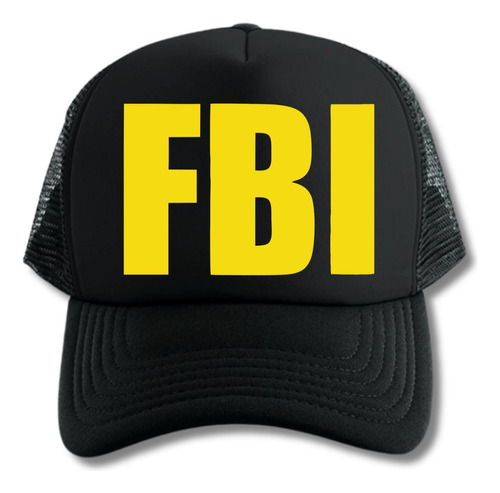 Gorra Trucker Fbi Police Serie Black