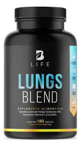 Suplemento Para Los Pulmones D 180 Caps. Lungs Blend B Life