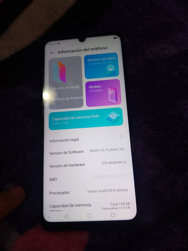 Zte V40 Vita Liberado Rojo (Usado)
