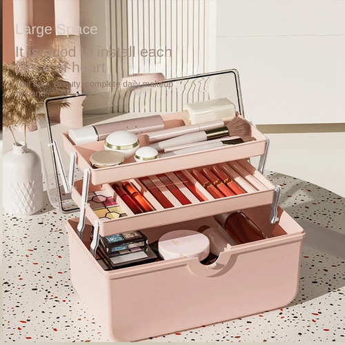 Caja De Almacenamiento De Cosméticos De Gran Capacidad De In