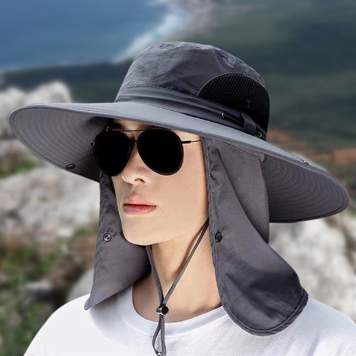 Sombrero De Pescador Con Protección Solar Y Ala Ancha