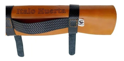Imagen 8 de 9 de Bolso Porta 10 Cuchillos Cuero Cocina Parrilla + Grabado