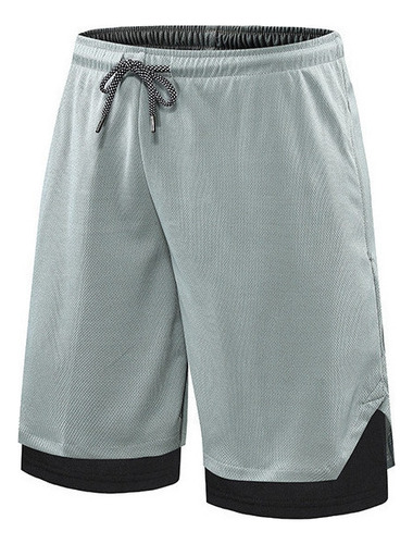 Pantalón Corto Doble 2 En 1 Hombre Toalla Gimnasio Bermuda