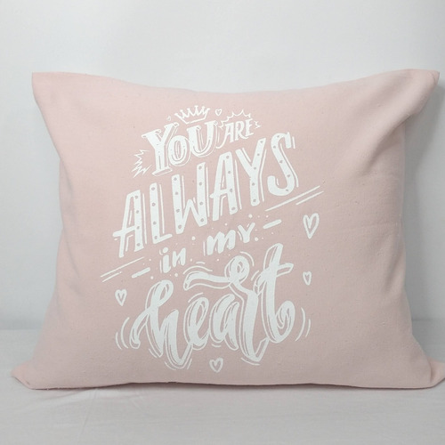 Almohadon De Tussor Always | Estampado | Decoracion