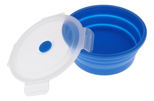 Cuenco De Camping De Silicona De Alimenticio Azul 1200ml