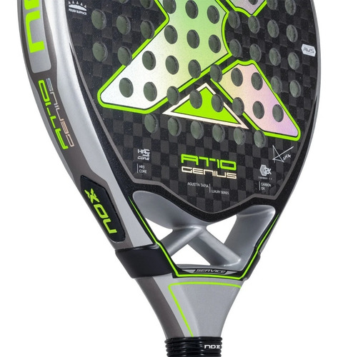 Imagen 4 de 7 de Pala Padel Nox Rough Surface At10 Genius 2023 12k By Agustin