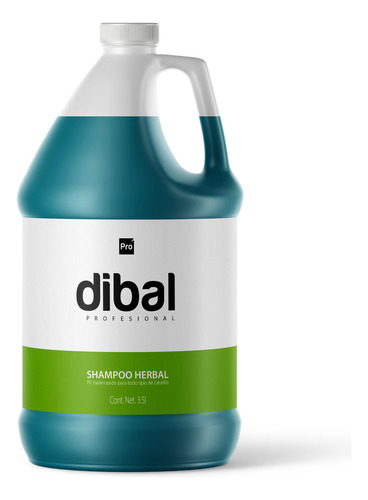  Shampoo Herbal Para Todo Tipo De Cabello De Dibal 3.5 L