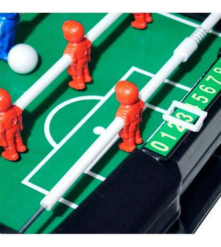 Imagem 2 de 6 de Jogo Pebolim Mesa De Futebol Infantil Braskit Criança