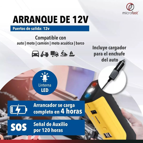Iniciador Bateria Vehiculo Arrancador Especial Rondon