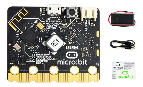 Micro:bit V2 Go Kit Bolsillo Procesador Actualizado Altavoz