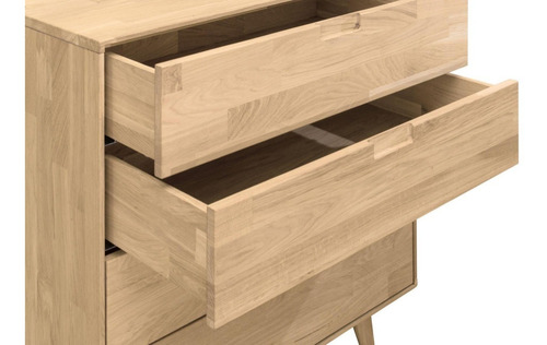 Imagen 6 de 6 de Cómoda En Madera Natural 100% Maciza Roble Ref: Maciza50