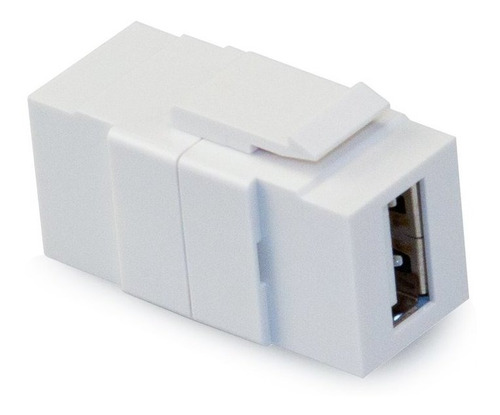 Conector Usb Quickport Leviton 40835-w, Pasante, Blanco