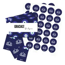 Comprar Tags + Tarjetones + Stickers Con Logo Papelería Etiquetas
