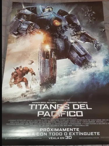 Poster Original De Cine/ Titanes Del Pacifico/ Pacific Rim/ 