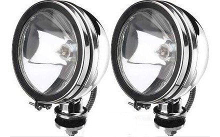 Imagen 3 de 8 de Faro Auxiliar Camioneta 4x4 Cromado Pick Up 5puLG Cristal