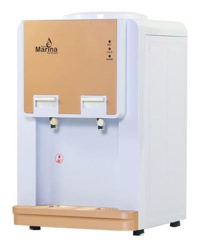Dispensador Agua Frio/calor Ventilador Eléctrico Dorado