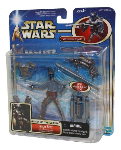 Star Wars Jango Fett Deluxe Set Aotc Episodio 2 Con Jetpack